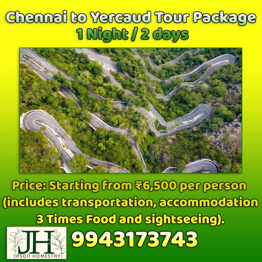 2-Days/1-Night Chennai to Yercaud Package